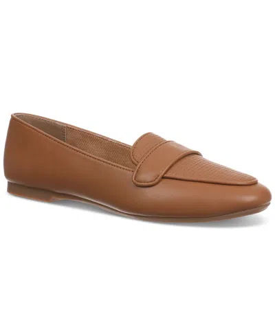 Style & Co Women's Kendraa Tailor Loafers, Created For Macy's In Cognac Sm