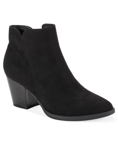 Style & Co Women's Laineyy Dress Booties, Macy's Exclusive In Black Micro