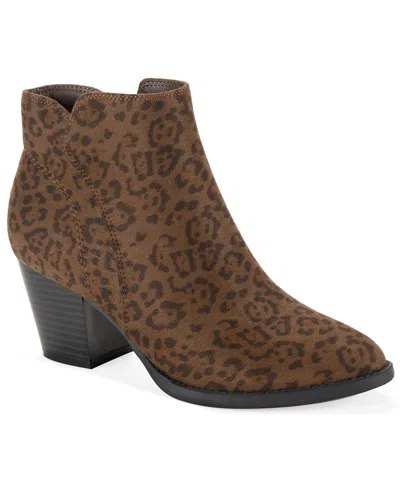 Style & Co Women's Laineyy Dress Booties, Macy's Exclusive In Jungle Leopard