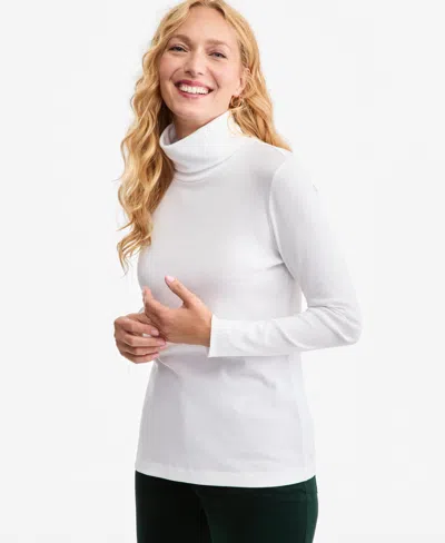 Style & Co Women's Long-sleeve Knit Turtleneck, Macy's Exclusive In White