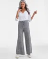 Style & Co Women's Lux Fleece Drawstring Pants, Macy's Exclusive In Gray