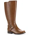 Style & Co Style Co Womens Margoo Riding Boots Regular Wide Calf Macys Exclusive In Brown