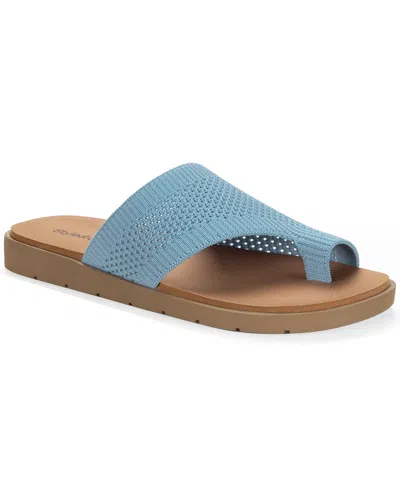 Style & Co Women's Mayyze Flat Sandals, Exclusively At Macy's In Blue