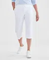 Style & Co Women's Mid Rise Capri Sweatpants, Created For Macy's In White