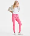 Style & Co Women's Mid Rise Curvy-fit Skinny Twill Pants, Created For Macy's In Pink