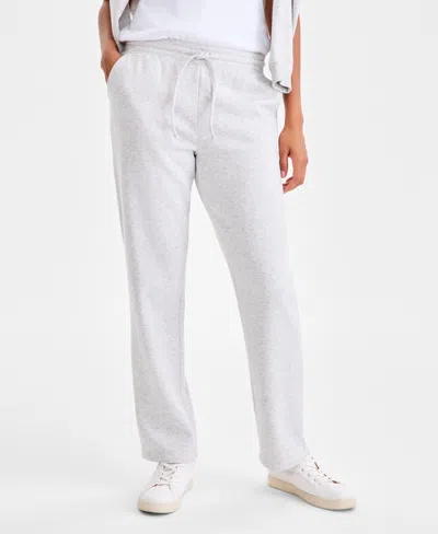 Style & Co Women's Mid-rise Drawstring Waist Fleece Sweatpants, Macy's Exclusive
