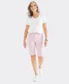 STYLE & CO WOMEN'S MID-RISE RAW-EDGE BERMUDA JEAN SHORTS, CREATED FOR MACY'S