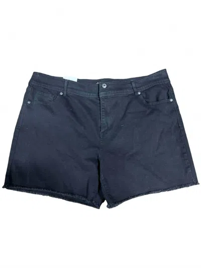 Style & Co Women's Mid Rise Shorts In Black In Blue