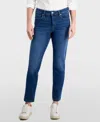 STYLE & CO WOMEN'S MID-RISE STRETCH SLIM-LEG JEANS, CREATED FOR MACY'S