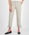Style & Co Women's Mid Rise Tie-hem Ankle Pants, Exclusively At Macy's In Gray