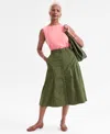 Style & Co Women's Mid-rise Utility Midi Skirt, Macy's Exclusive In Pink
