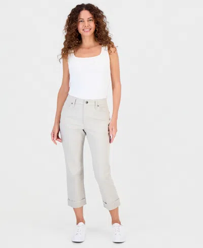 Style & Co Women's Mid-rise Curvy Capri Jeans, Exclusively At Macy's In Multi