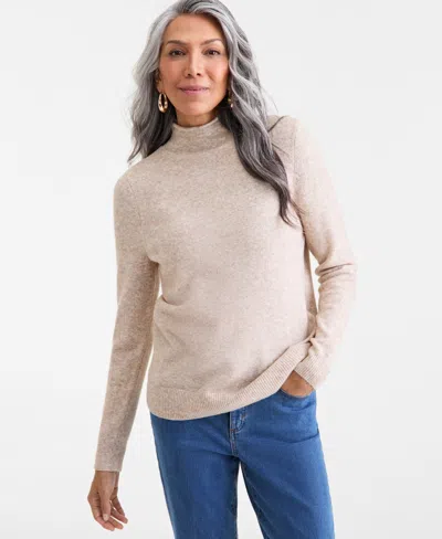 Style & Co Women's Mock-neck Sweater, Macy's Exclusive In Multi