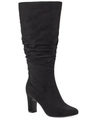 Style & Co Women's Mollyann Slouch Wide-calf Tall Boots, Macy's Exclusive In Black Wide Calf