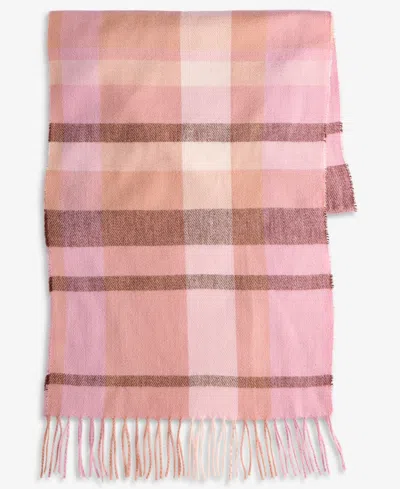 Style & Co Women's Overscale Plaid Blanket Wrap Scarf, Macy's Exclusive In Chocolate