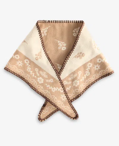 Style & Co Women's Paisley Bandana Print Triangle Knit Scarf, Macy's Exclusive In Ivory Neutral
