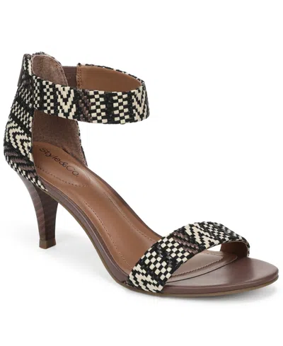 Style & Co Women's Paycee Two-piece Dress Sandals, Created For Macy's In Black