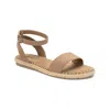 Style & Co Women's Peggyy Ankle Strap Espadrille Flat Sandals In Taupe