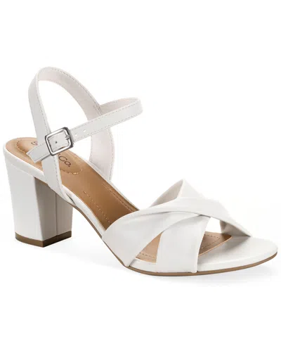 Style & Co Women's Pipperr Dress Sandals, Macy's Exclusive In White