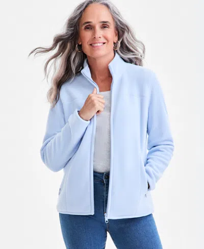 Style & Co Women's Polar Fleece Jacket, Created For Macy's In Brown