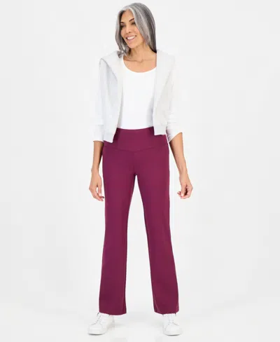 Style & Co Women's Ponte-knit Bootcut Pants, Created For Macy's In New Brickberry