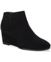 Style & Co Women's Poppyy Wedge Heel Booties, Macy's Exclusive In Black