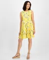 Style & Co Women's Printed Sleeveless Flip-flop Dress, Exclusively At Macy's