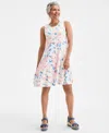 Style & Co Women's Printed Sleeveless Flip Flop Dress, Exclusively At Macy's In Multi