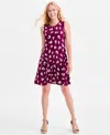 Style & Co Women's Printed Sleeveless Flip Flop Dress, Macy's Exclusive In Purple