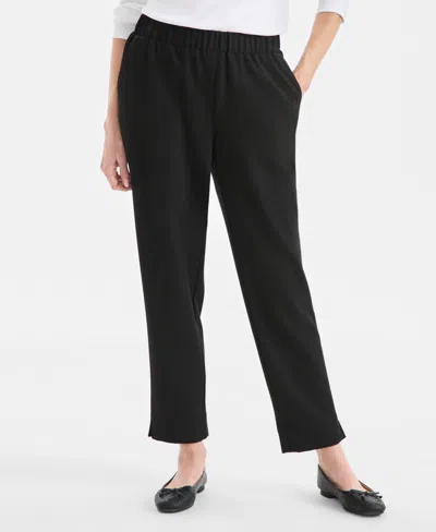Style & Co Women's Pull-on Ankle Pants, Macy's Exclusive In Black