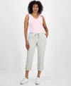 Style & Co Women's Pull On Cuffed Pants, Created For Macy's In Pink
