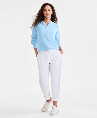 Style & Co Women's Pull On Cuffed Pants, Regular & Petite, Created For Macy's In White