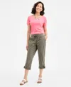 Style & Co Women's Pull On D-ring Capri Pants, Exclusively At Macy's