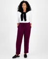 Style & Co Women's Pull On Utility Pants, Macy's Exclusive In Purple