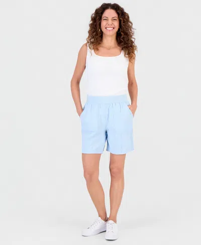 Style & Co Women's Pull-on Utility-pocket Shorts, Created For Macy's In Surf Crest