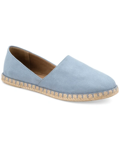 Style & Co Women's Reevee Stitched-trim Espadrille Flats, Created For Macy's In Light Blue