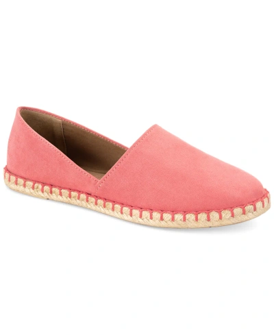 Style & Co Women's Reevee Stitched-trim Espadrille Flats, Created For Macy's In Watermelon