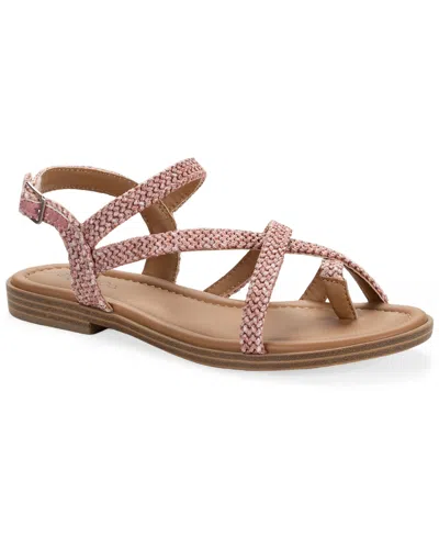 Style & Co Women's Riverr Raffia Flat Sandals, Macy's Exclusive In Multi