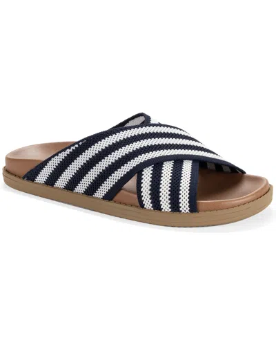 Style & Co Women's Roryy Knit X-band Footbed Sandals, Macy's Exclusive In Multi