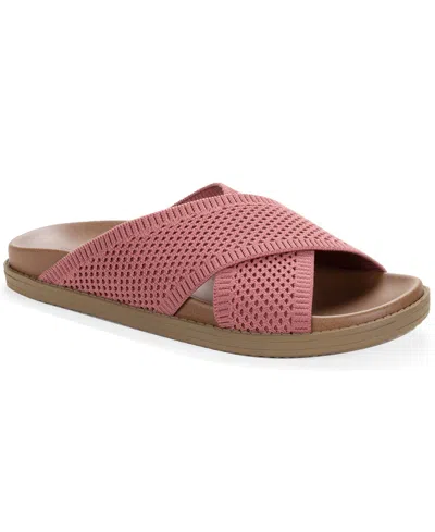 Style & Co Women's Roryy Knit X-band Footbed Sandals, Macy's Exclusive In Multi