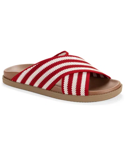 Style & Co Women's Roryy Knit X-band Footbed Sandals, Macy's Exclusive In Multi