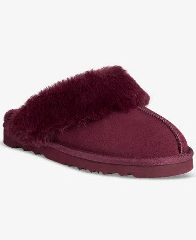 Style & Co Women's Rosiee Slippers, Created For Macy's In Red