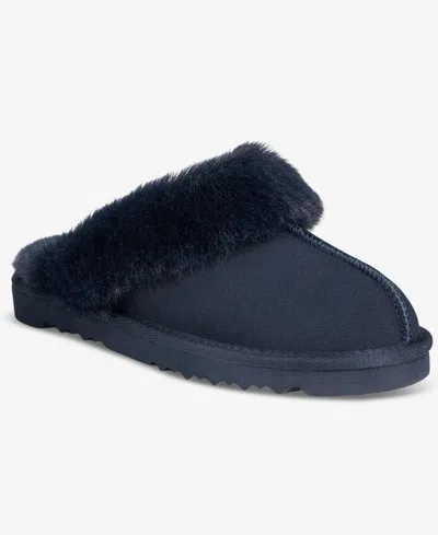 Style & Co Women's Rosiee Slippers, Created For Macy's In Indus Blue