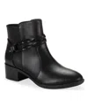 Style & Co Women's Rubyyy Almond Toe Belt Booties, Macy's Exclusive In Black