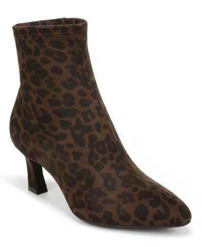 Style & Co Women's Sadiee Stretch Almond Toe Booties, Macy's Exclusive In Classic Leopard