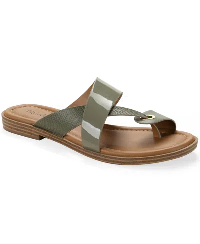 Style & Co Women's Satinne Toe-ring Thong Sandals, Created For Macy's In Multi
