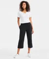 Style & Co Women's Seamed Drawstring Capri Pants, Macy's Exclusive In Black