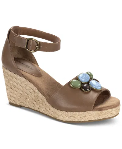 Style & Co Women's Seleeney Wedge Sandals, Created For Macy's In Bison Stn