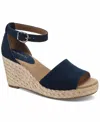 Style & Co Women's Seleeney Wedge Sandals In Navy