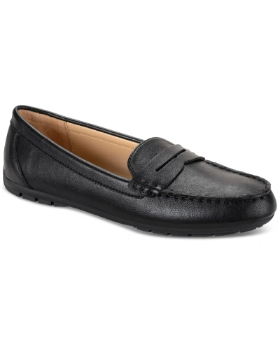 Style & Co Women's Serafinaa Driver Penny Loafers, Created For Macy's In Black